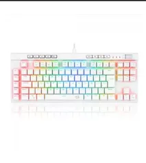 Teclado Mecânico Redragon K587 Magic-Wand Pro RGB, Switch Magnetico Azul, White, ABNT2