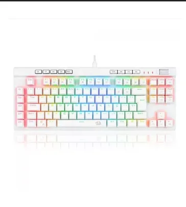 Teclado Mecânico Redragon K587 Magic-Wand Pro RGB, Switch Magnetico Azul, White, ABNT2