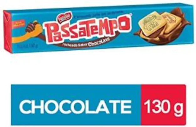 [Prime] Biscoito Recheado Chocolate Passatempo 130g | R$ 1,89