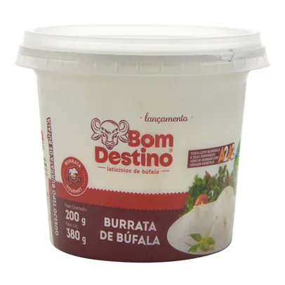 [ REGIONAL ] Queijo Burrata De Búfala Creme Imersa Bom Destino 200 G