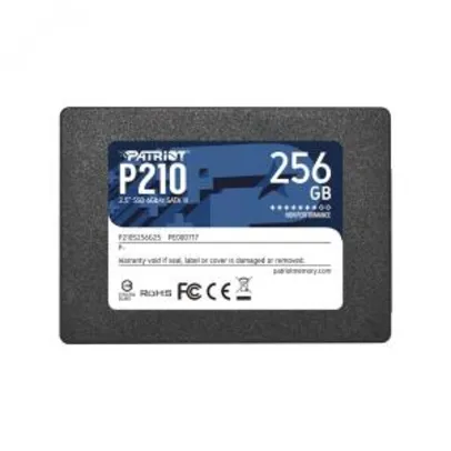 SSD Patriot P210, 256GB, Sata III | R$229