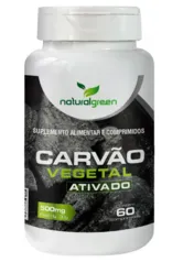 CARVÃO VEGETAL ATIVADO NATURALGREEN 60 COMPRIMIDOS