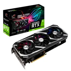 Placa de Vídeo Asus ROG Strix RTX 3060 V2 Gaming, 12GB GDDR6, RGB, DLSS, Ray Tracing - 90YV0GC4-M0NA