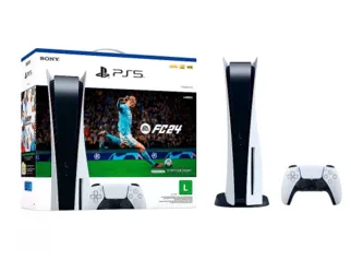 Console PlayStation 5 Standard Edition Branco + ea Sports FC24 + Controle Sem Fio Dualsense Branco