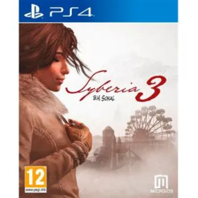 Jogo Syberia 3 PS4 - R$20