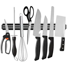 [Imposto Incluso/APP] Cozinha Wall Mounted Magnetic Knife Holder Hardware Tools Absorvente Simples Multifuncional