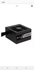 Fonte Atx - 650w - Corsair Cx 80 Plus Bronze - Preta - Cp-9020122-ww - R$334