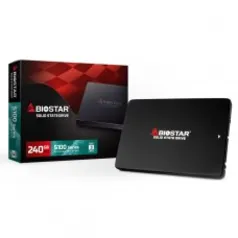 SSD Biostar S100, 240GB, Sata III, Leitura 530MB/s e Gravação 410MB/s, SM120S2E32