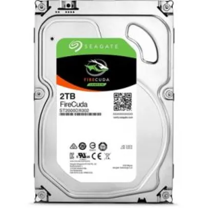 HD Seagate Híbrido Firecuda SSHD ST2000DX002 2TB 7200 RPM 64MB SATA III - R$480