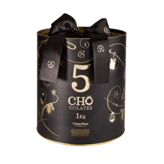 [CARTÃO ELO] Panettone Premium 5 Chocolates 1kg - Cacau Show