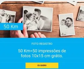 50 fotos Grátis* na foto registro com Cupom Km de vantagens