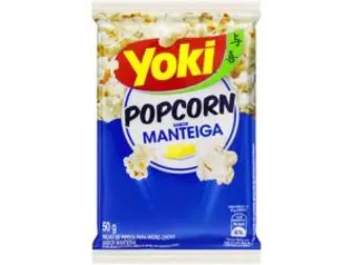 Pipoca de Micro-ondas Yoki Manteiga - 50g | R$ 0,50