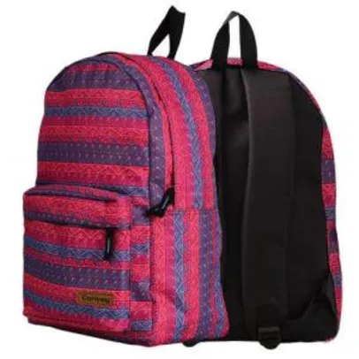 Mochila Casual em Poliéster Tribal Rosa Convoy C50010 17,38