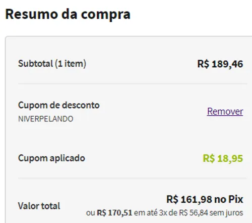 Imagem na descrição da promoção