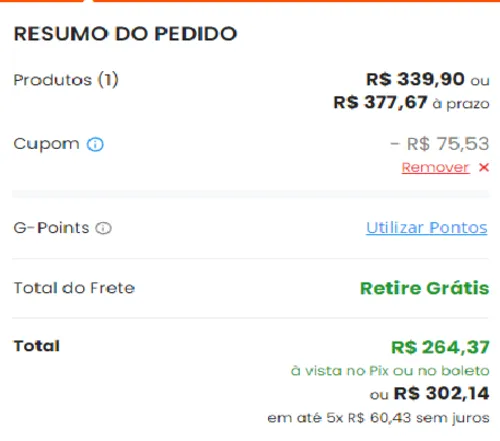 Imagem na descrição da promoção