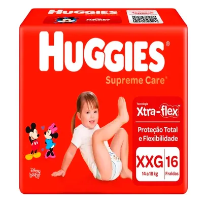 Foto do produto Fralda Huggies Supreme Care XXG - 16 Unidades