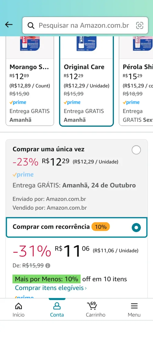 Imagem na descrição da promoção