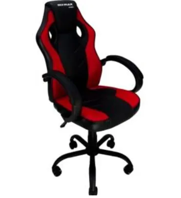 Cadeira Gamer MX0 Giratoria Preto/Vermelho - Mymax | R$ 566