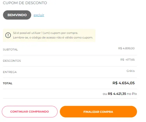 Imagem na descrição da promoção