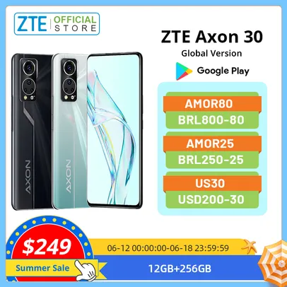 Smartphone ZTE Axon 30 5G versão Global