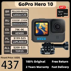 Câmera Gopro Hero 10 Black 