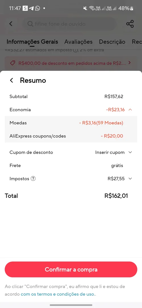 Imagen na descrição da promoção