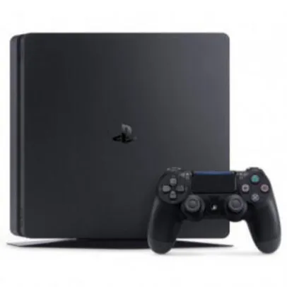 Console Sony PlayStation 4 Slim 500GB + Controle Dualshock Preto | R$1.376