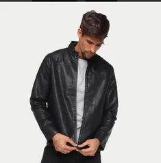 [App] Jaqueta Giorgio Bianco Biker Gola Alta Masculina (Somente P) | R$121