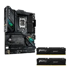 Placa-mãe ROG STRIX B660-F WIFI LGA 1700 + Memória Kingston Fury Beast, 32GB (2x16GB), 5600MHz, DDR5