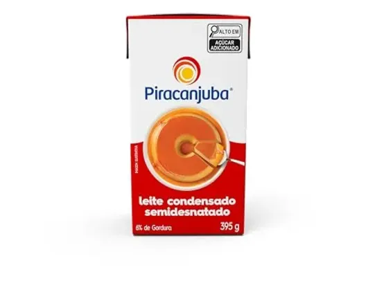 (REC/SELECIONADOS) Piracanjuba - Leite Condensado Semidesnatado, 395g