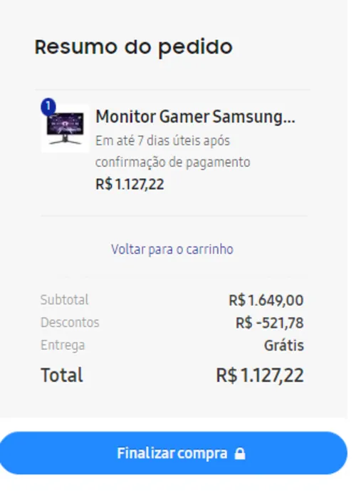 Imagem na descrição da promoção