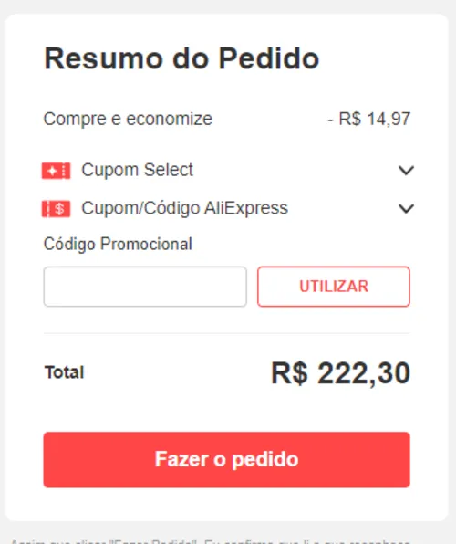 Imagem na descrição da promoção