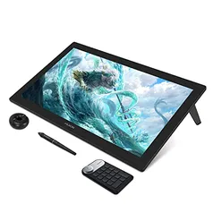 HUION KAMVAS Pro 24 4K - Lápiz de dibujo con pantalla gráfica, monitor de gráficos Full Laminado IPS 140% sRGB sin batería, lápiz capacitivo