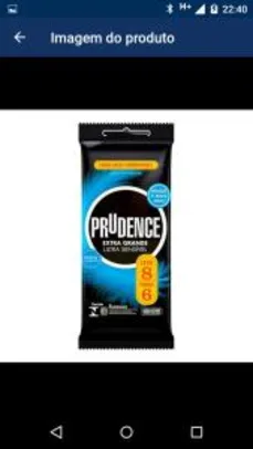 [APP ARAUJO] Preservativo Prudence Ultra Sensível Extra Grande Leve 8 Pague 6