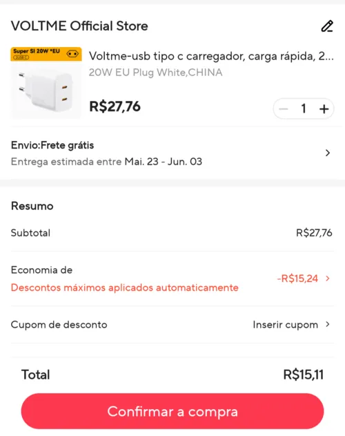 Imagem na descrição da promoção