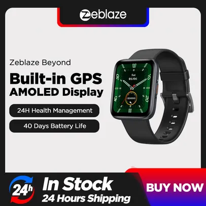 [Super ofertas às 21h]  Smartwatch Zeblaze Beyond Com GPS e AMOLED