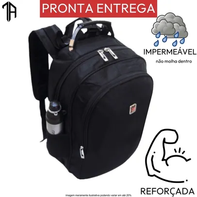 ￼Mochila Escolar Resistente Bem Espaçosa Faculdade Trabalho Viagem