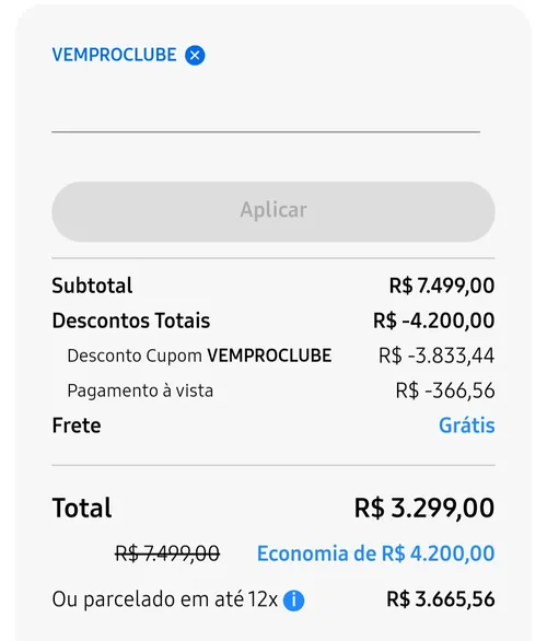 Imagem na descrição da promoção