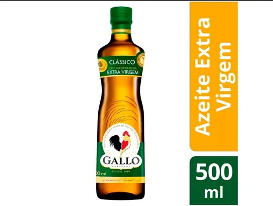 Azeite Extra Virgem Gallo 500 ml | Leve 5 Pague 4 | R$12 a unidade