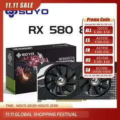 [Moedas] Placa de Vídeo RX 580 8GB SOYO 2048SP