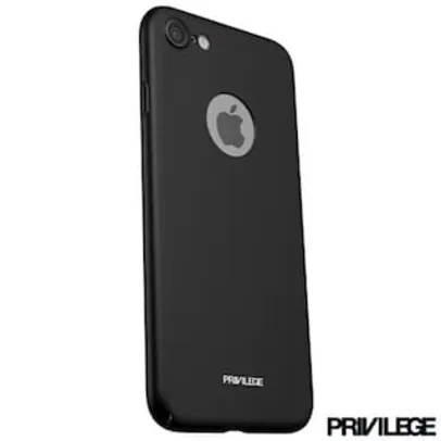 Capa Protetora para iPhone 8 Slim Finito em TPU Preta - Privilege - PR