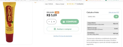 Imagem na descrição da promoção