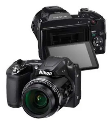 [GIRAFA] Câmera Digital Nikon Coolpix L840 16 MP LCD 3" Zoom 38x Full HD 1080p - R$ 1.055