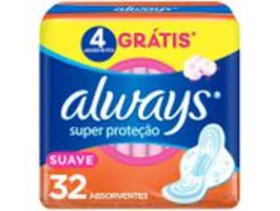 Absorvente Always Super Proteção com Abas