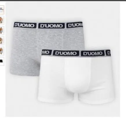 Kit com 2 Cuecas Boxer Algodão, Duomo | R$ 14