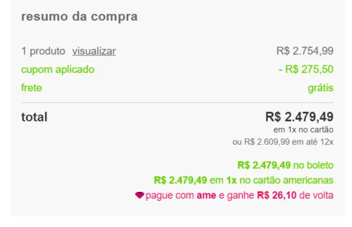 Imagem na descrição da promoção