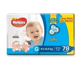 Huggies Fralda Tripla Proteção Hiper G, 78 Fraldas | R$45