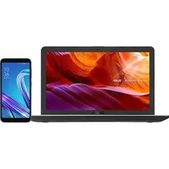 (CC Submarino) Notebook Asus X543UA-GO2197T Intel Core I3 4GB 1TB 15,6" W10  + Smartphone Asus Zenfone Live L1 32GB | R$1.471