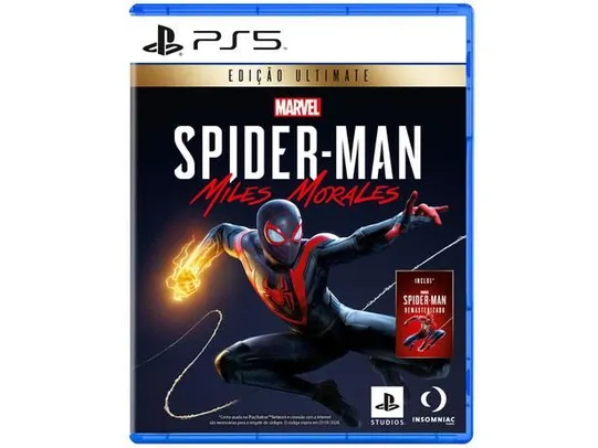 Marvel's Spider-Man: Miles Morales Ultimate Edition - PlayStation 5 | R$ 242