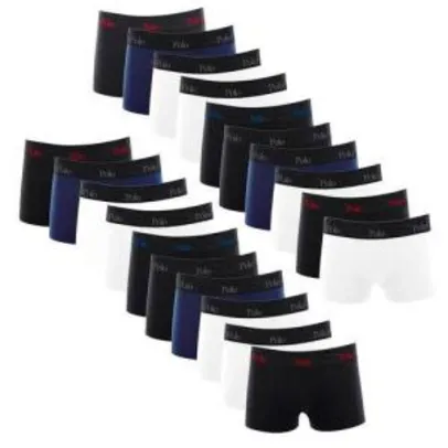 [1°Compra] Kit Com 20 Cuecas Boxer de Cotton 2.0 - Polo Match